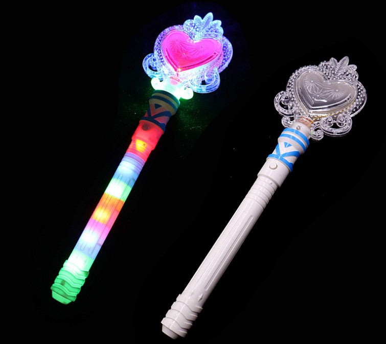 Baguette magique clignotante en forme de cœur pour rave party 