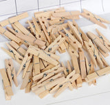 Alfileres de madera para la ropa 