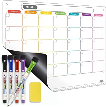 Kit de calendario magnético para nevera 
