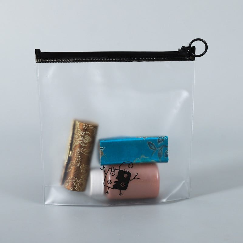 Bolsas de maquillaje transparentes con cremallera 