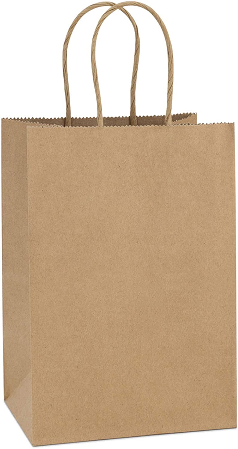 Bolsas de compras de papel kraft marrón 