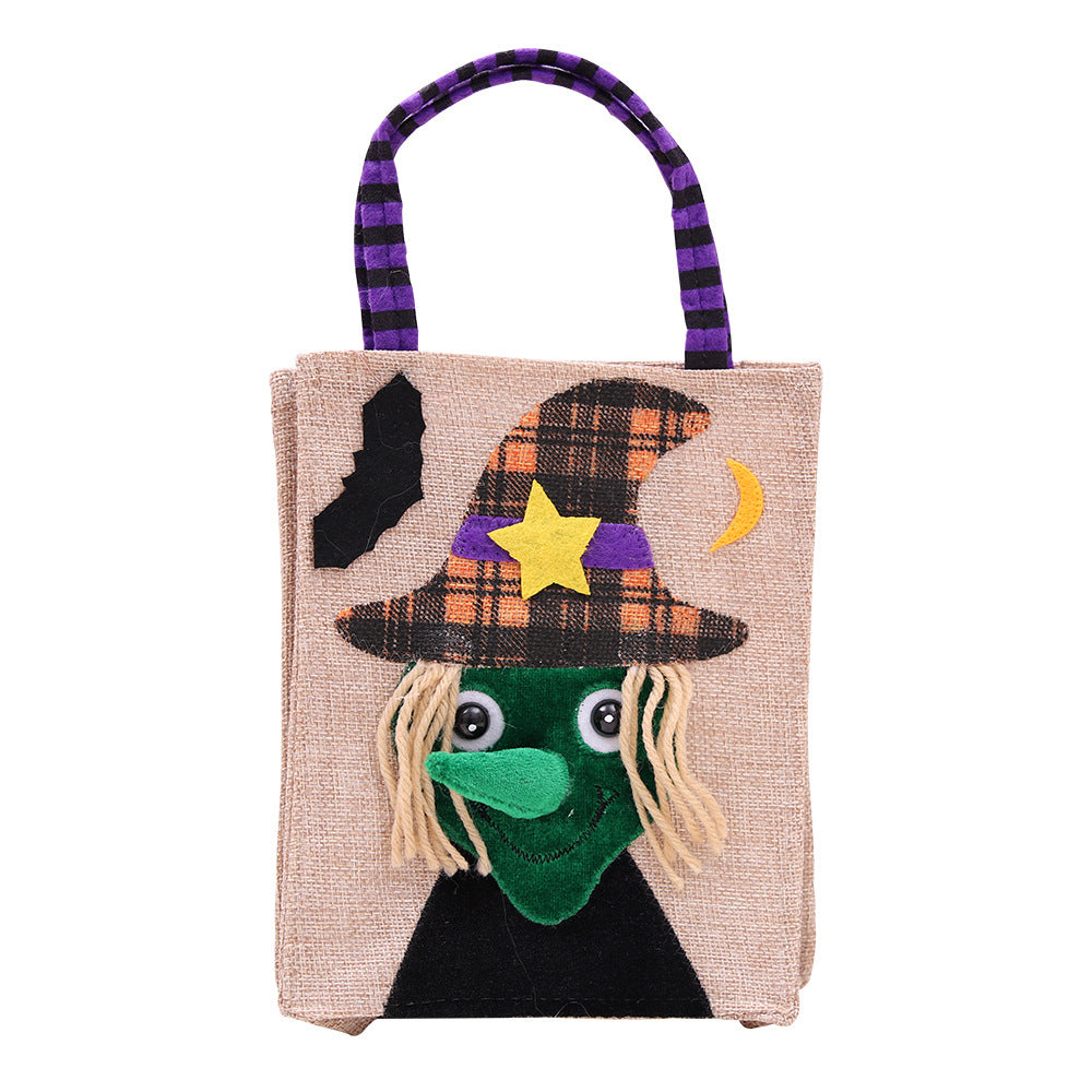 Bolsa de mano de Halloween con dulces o trucos 
