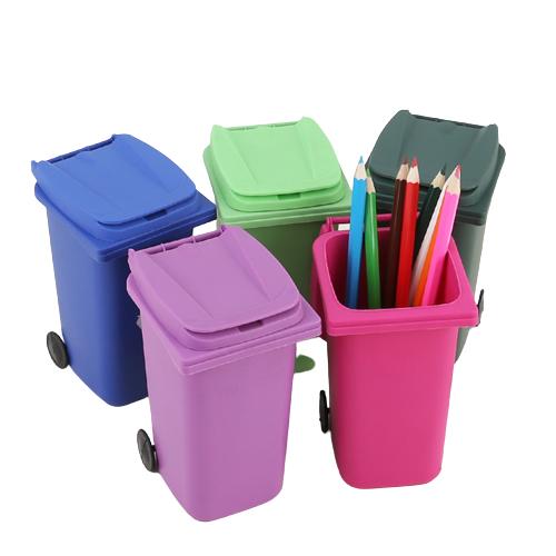 Porte-stylos poubelles de recyclage 