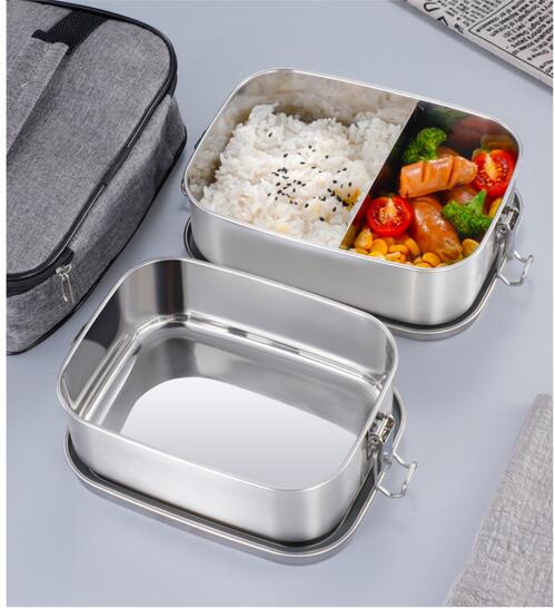 Caja bento de acero inoxidable 304 
