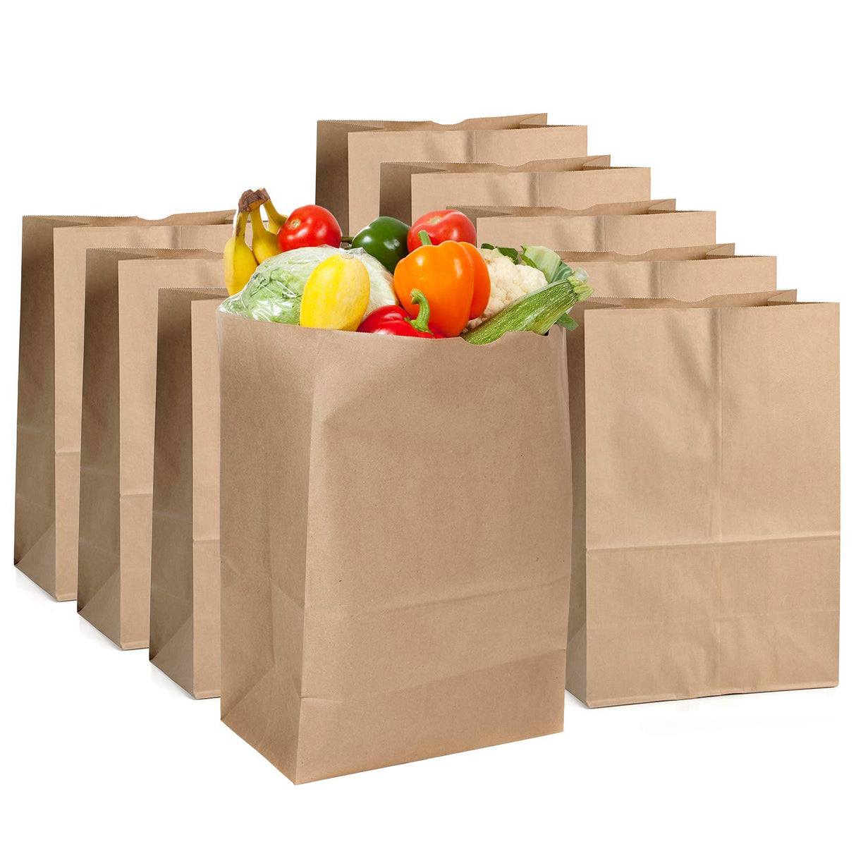 Sac en papier kraft brun personnalisé 