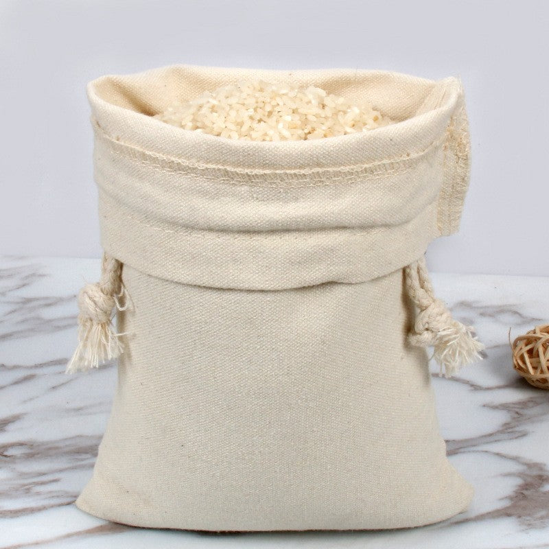 Sac en tissu avec corde tissée 
