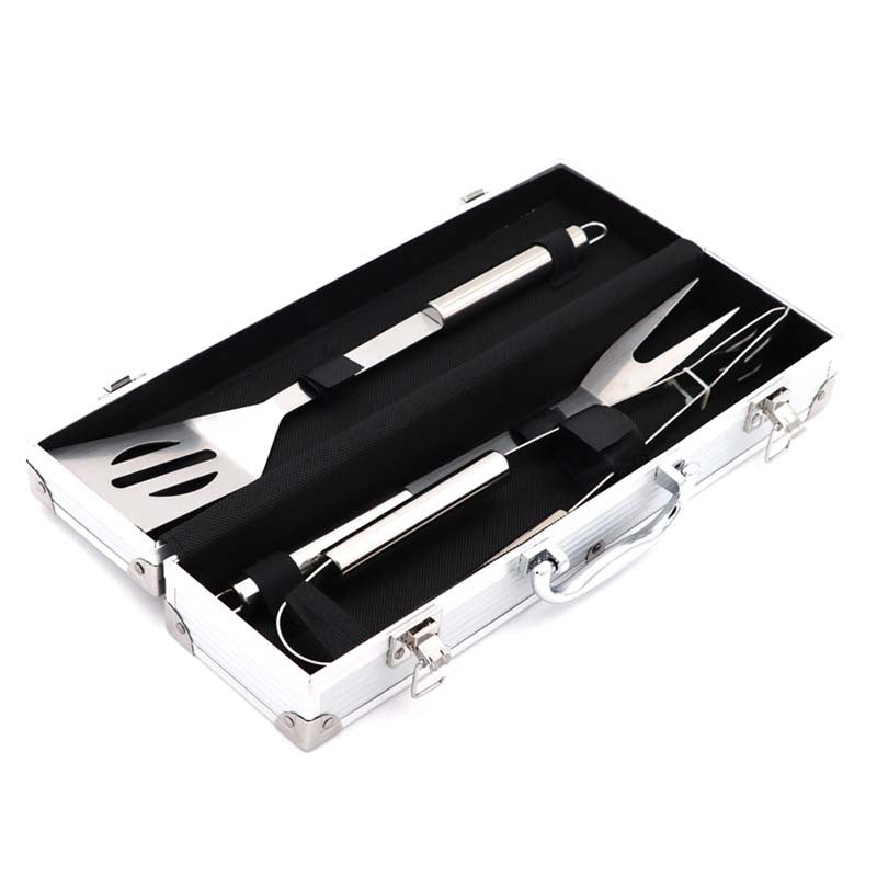 Juego de herramientas para barbacoa de acero inoxidable 