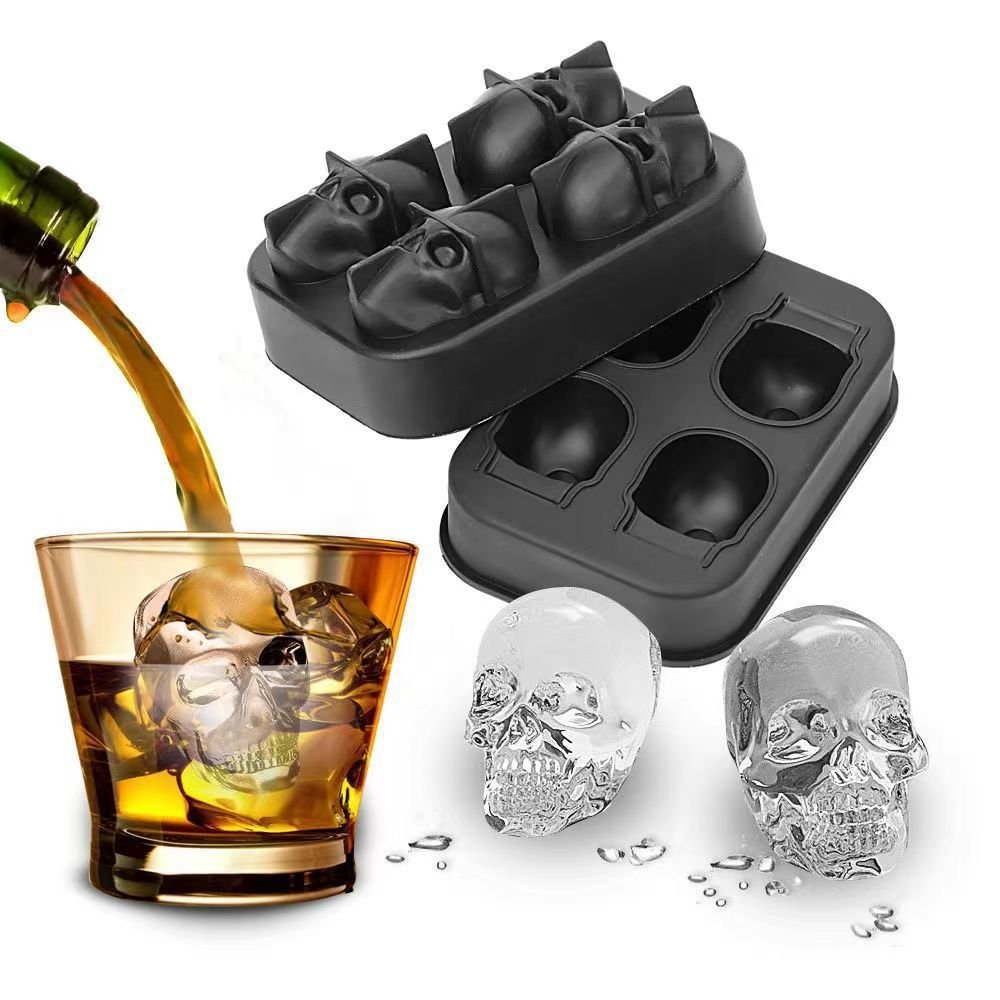 3d Skull Ice Cube Mold - Yorkn Inc✅