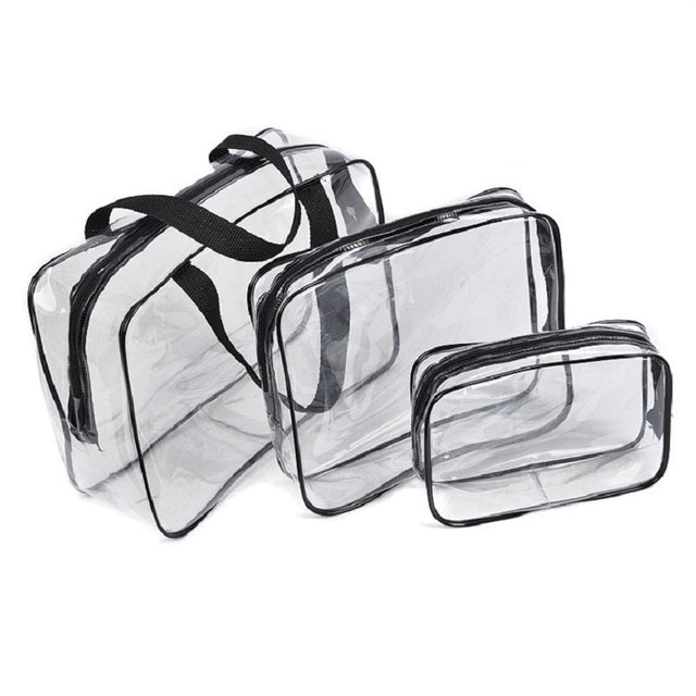 3pcs Clear Travel Bags - Yorkn Inc✅