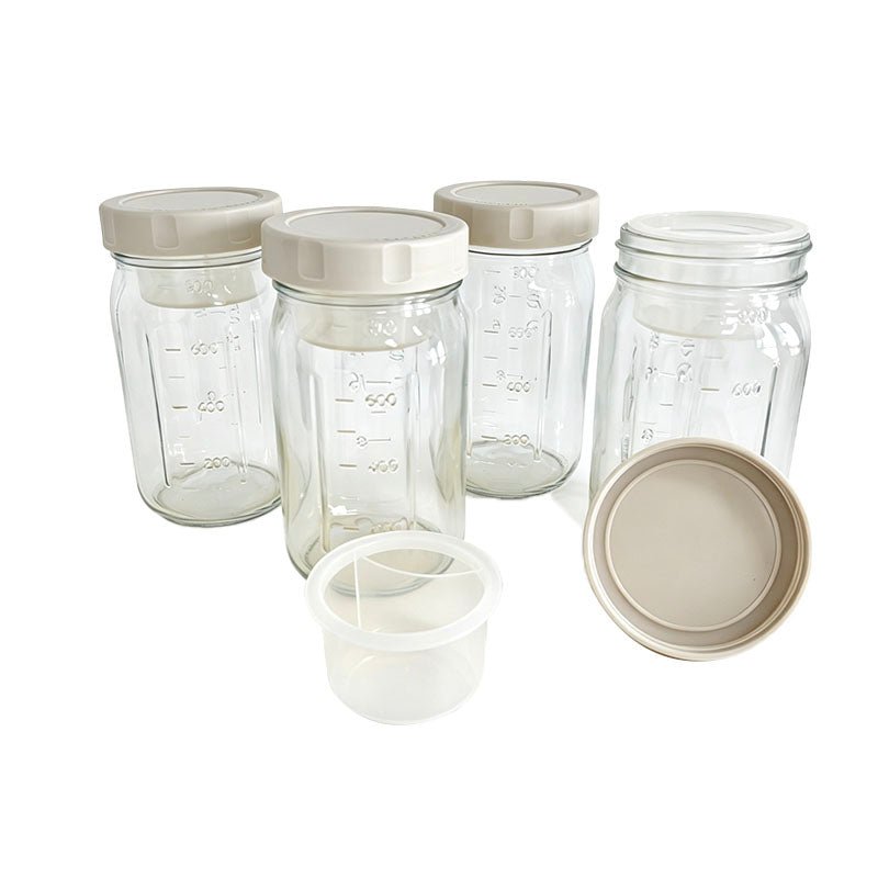 4 Pack Glass Salad Jars - Yorkn Inc✅