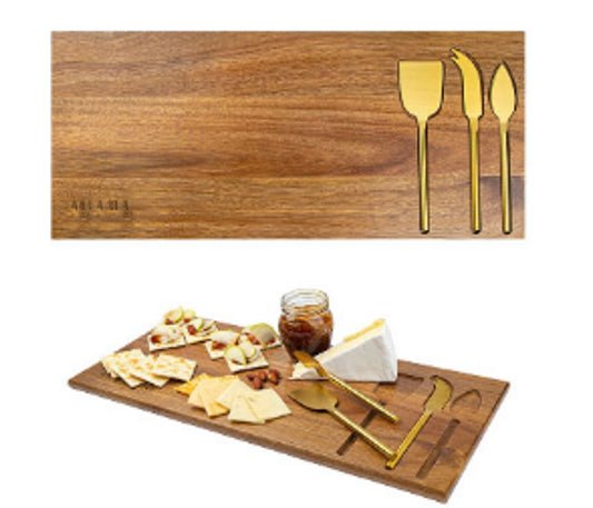 4 - piece Wood Charcuterie Serving Set - Yorkn Inc✅