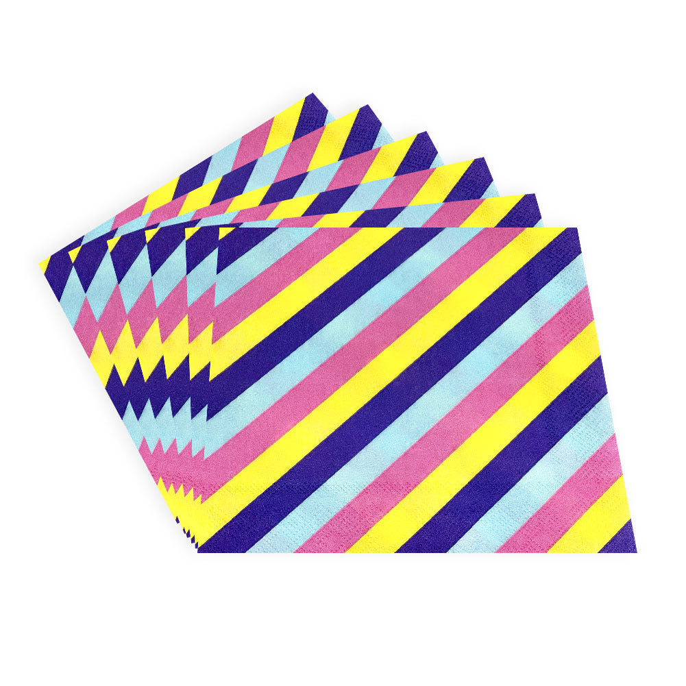 Serviettes à cocktail noires 