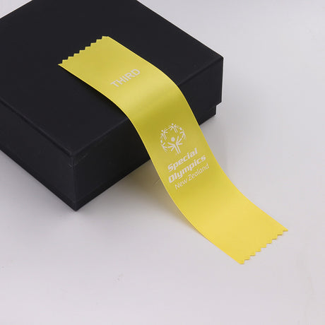 Award Ribbon With Wave Pattern