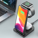 3-in-1 Wireless Charge 15w+wall Charger