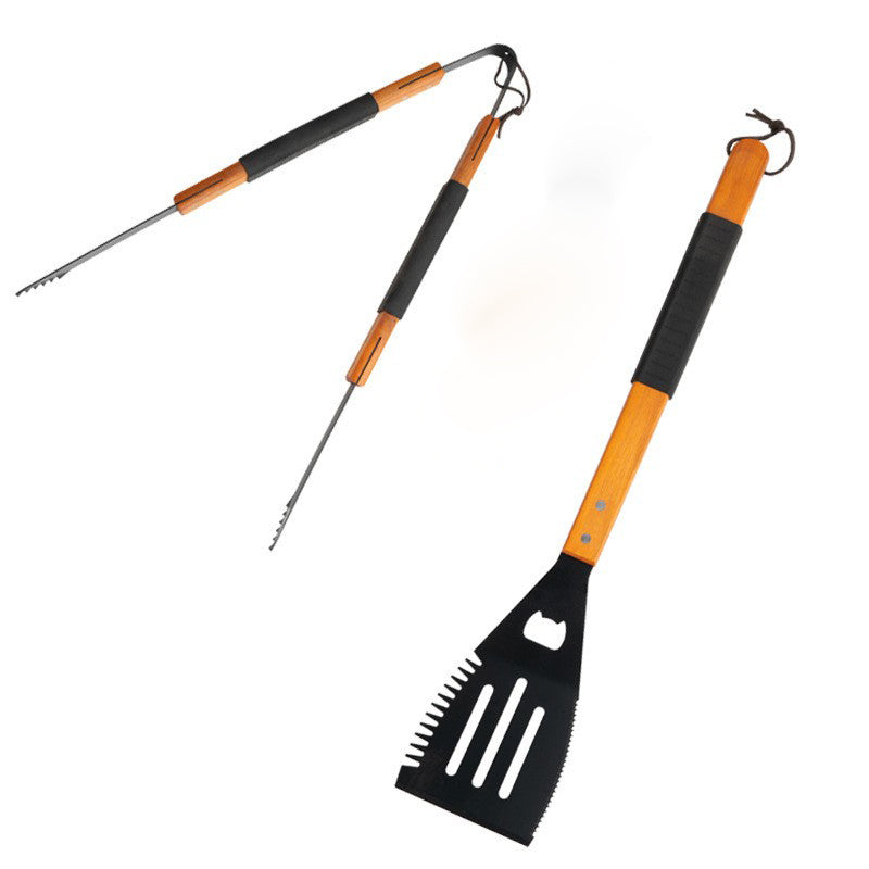 Wood Bbq Sets In Canvas Bag