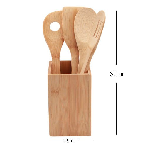 5 Piece Bamboo Kitchen Tool Set - Yorkn Inc✅