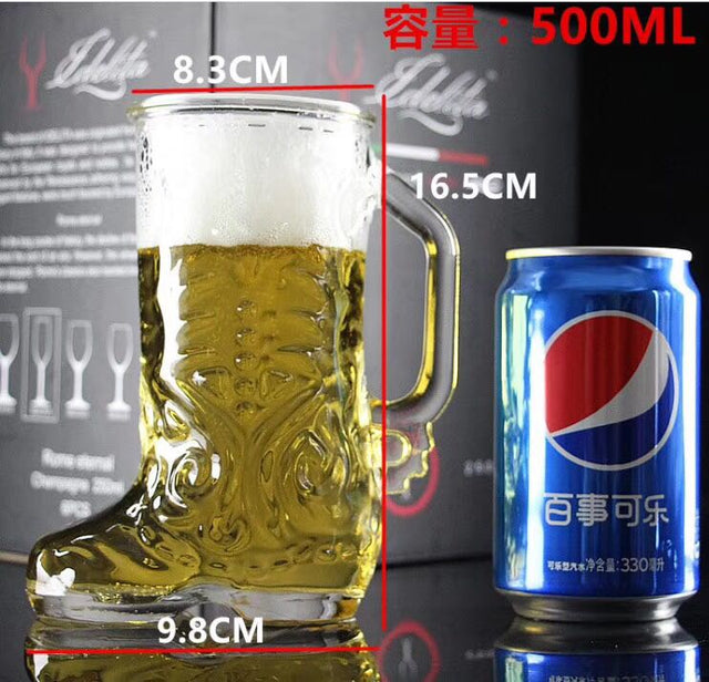 500ml Cowboy Boot Beer Mugs - Yorkn Inc✅