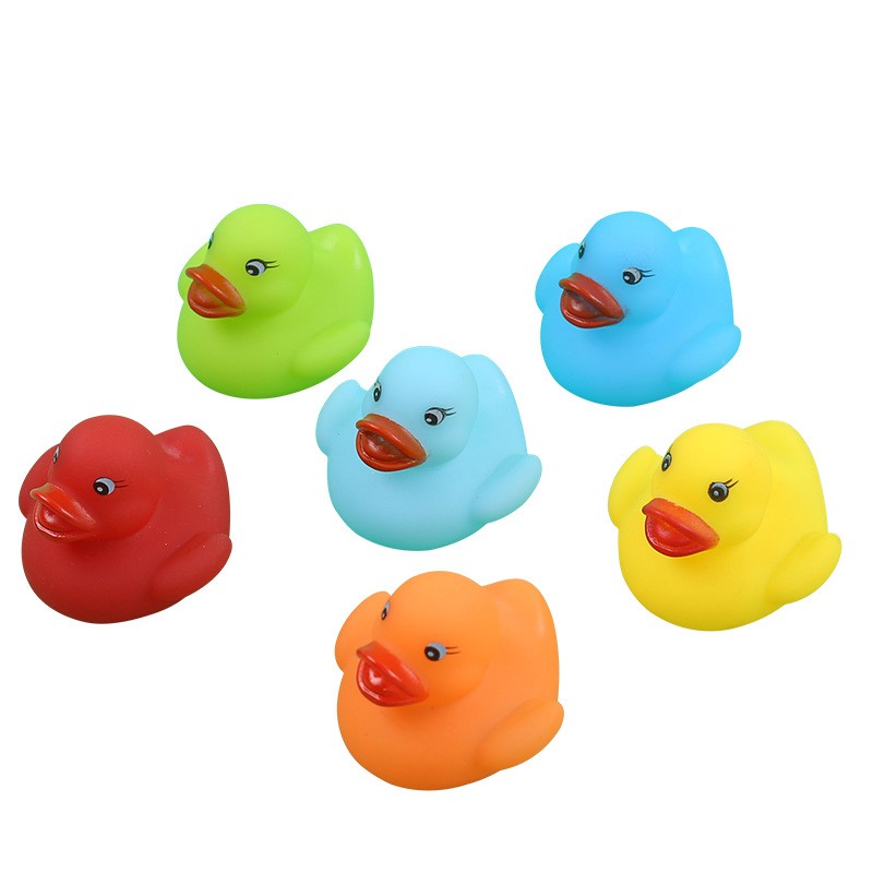 Bathing Colorful Duck