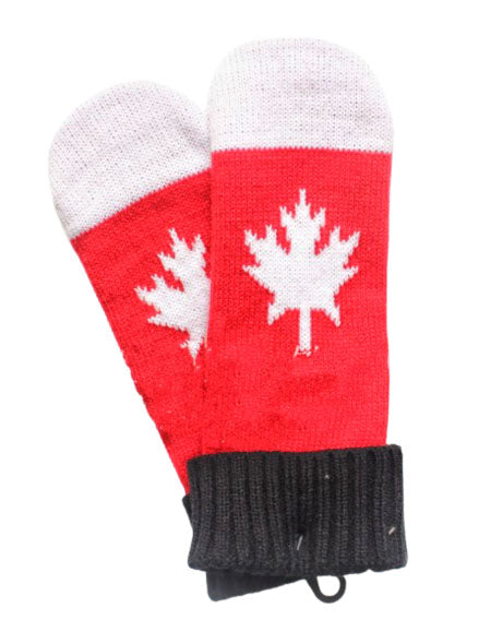 Gants à doigts recouverts en jacquard 