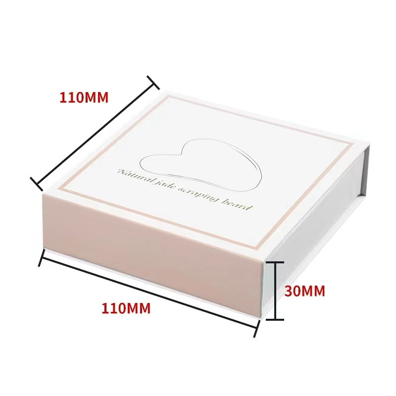 Piedra de jade guasha con caja 