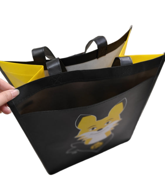 Laminated Non-woven Tote Bag With Pocket
