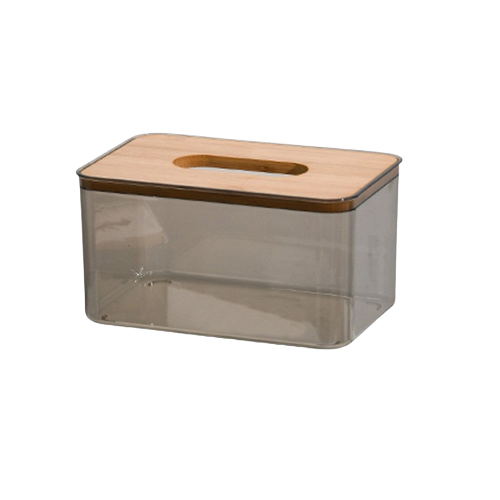 Boîte à serviettes de table transparente 
