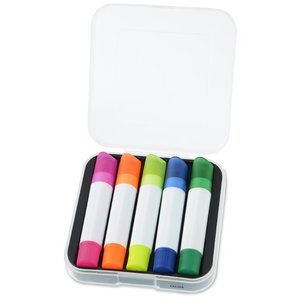 Mini resaltadores de cinco colores 