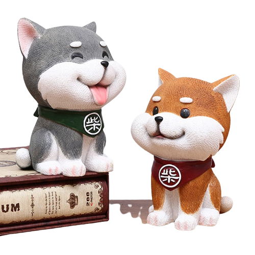 Shiba Inu en résine 