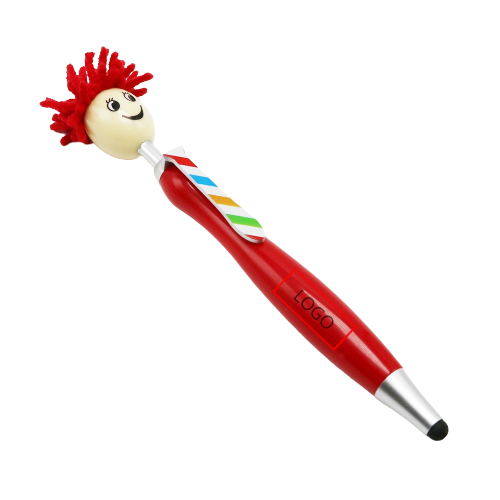 Le stylo à bille à tête de poupée 