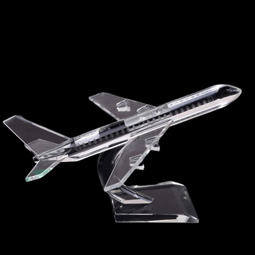 Modèle d'avion en cristal 