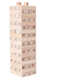 54pcs Wooden Jenga With Two Dices - Yorkn Inc✅