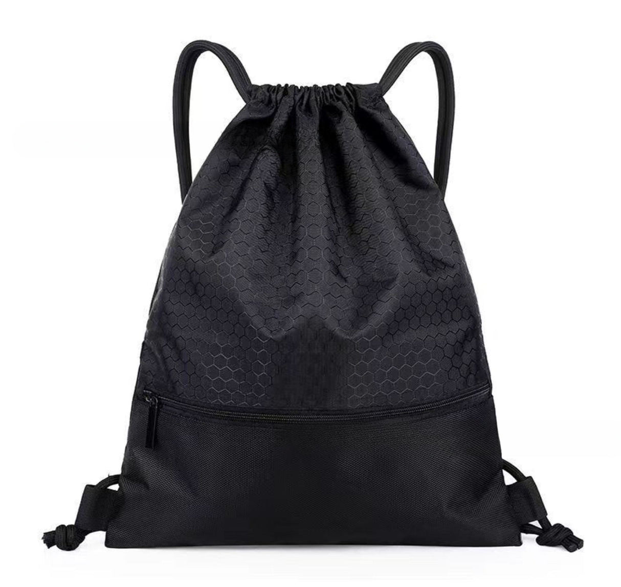 Bolsa con cremallera y cordón 