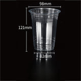 Gobelet en plastique de 16 oz avec couvercle à grand trou 