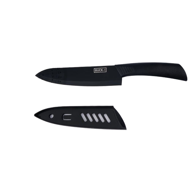 Black Blade Chef Knife With Cover