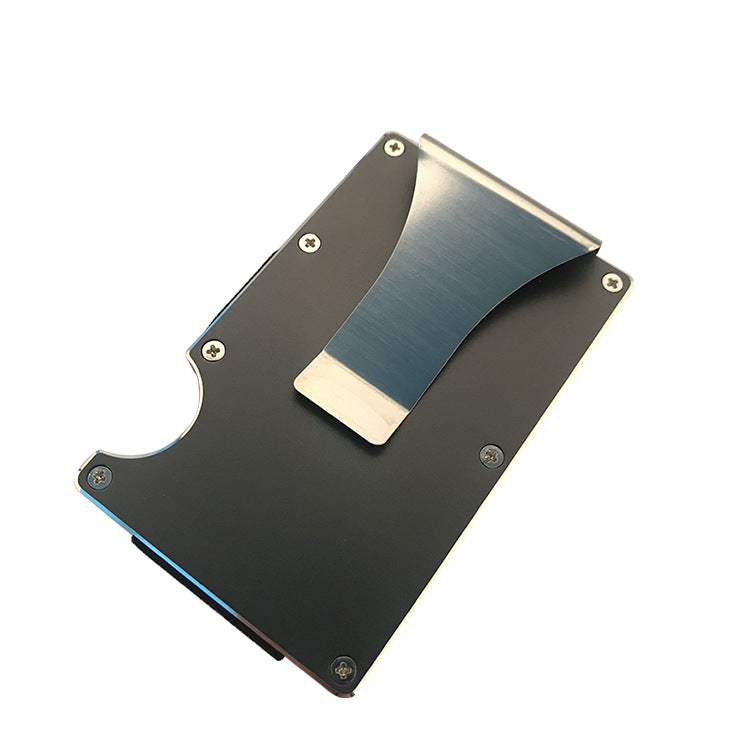 Portefeuille minimaliste en alliage d'aluminium 