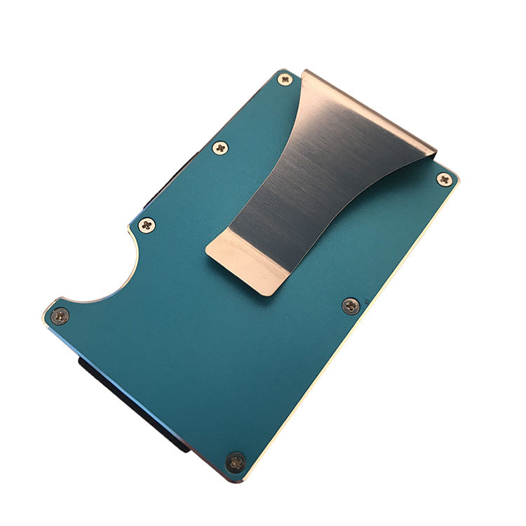 Portefeuille minimaliste en alliage d'aluminium 