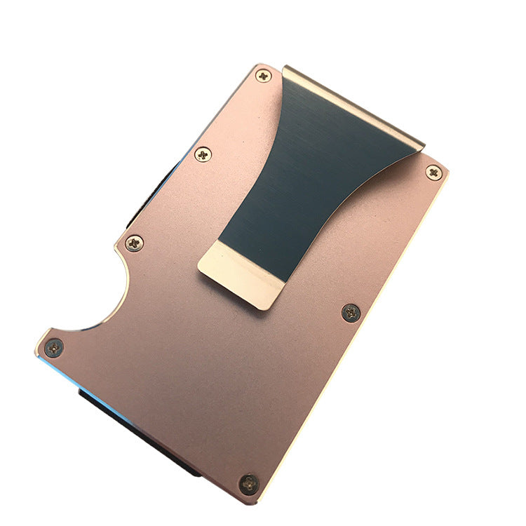 Portefeuille minimaliste en alliage d'aluminium 