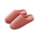 Coral Velvet Cotton Slippers