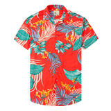 Chemise hawaïenne décontractée à fleurs 