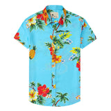 Chemise hawaïenne décontractée à fleurs 