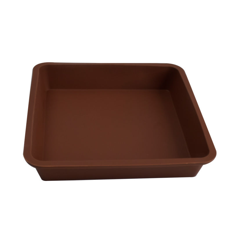 Molde cuadrado de silicona para pasteles 
