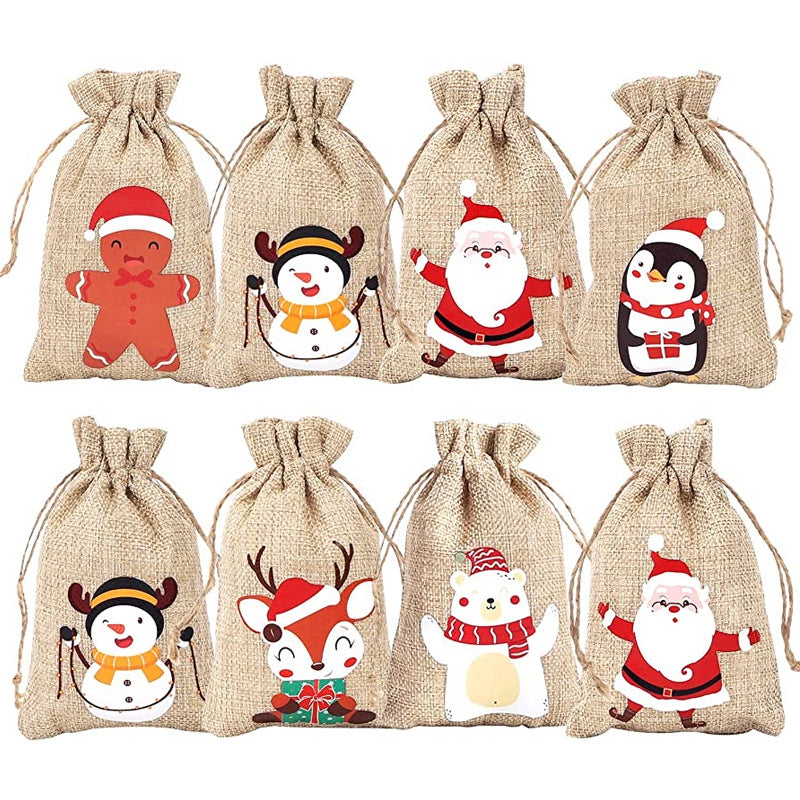 Sac en toile de jute 14 x 10 pouces 