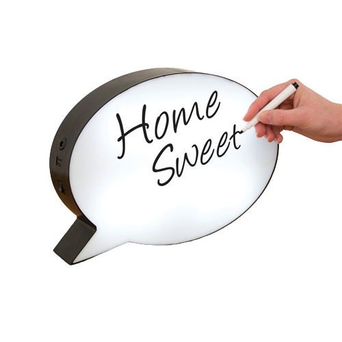 6" Light-up Speech Bubble Message Board