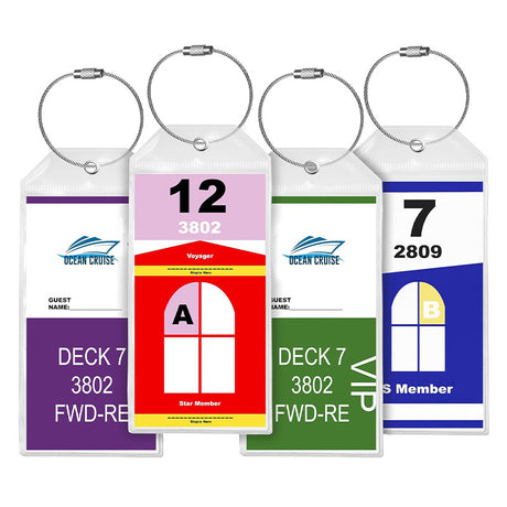 18x6 Cm Pvc Transparent Luggage Tag