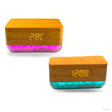 Réveil de bureau à chargement sans fil Himalaya Salt 