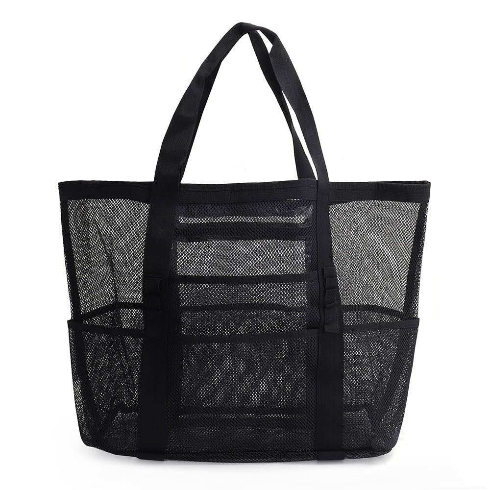 Multi Pocket Mesh Beach Bag
