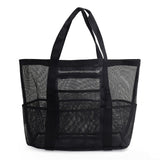 Multi Pocket Mesh Beach Bag