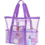 Multi Pocket Mesh Beach Bag
