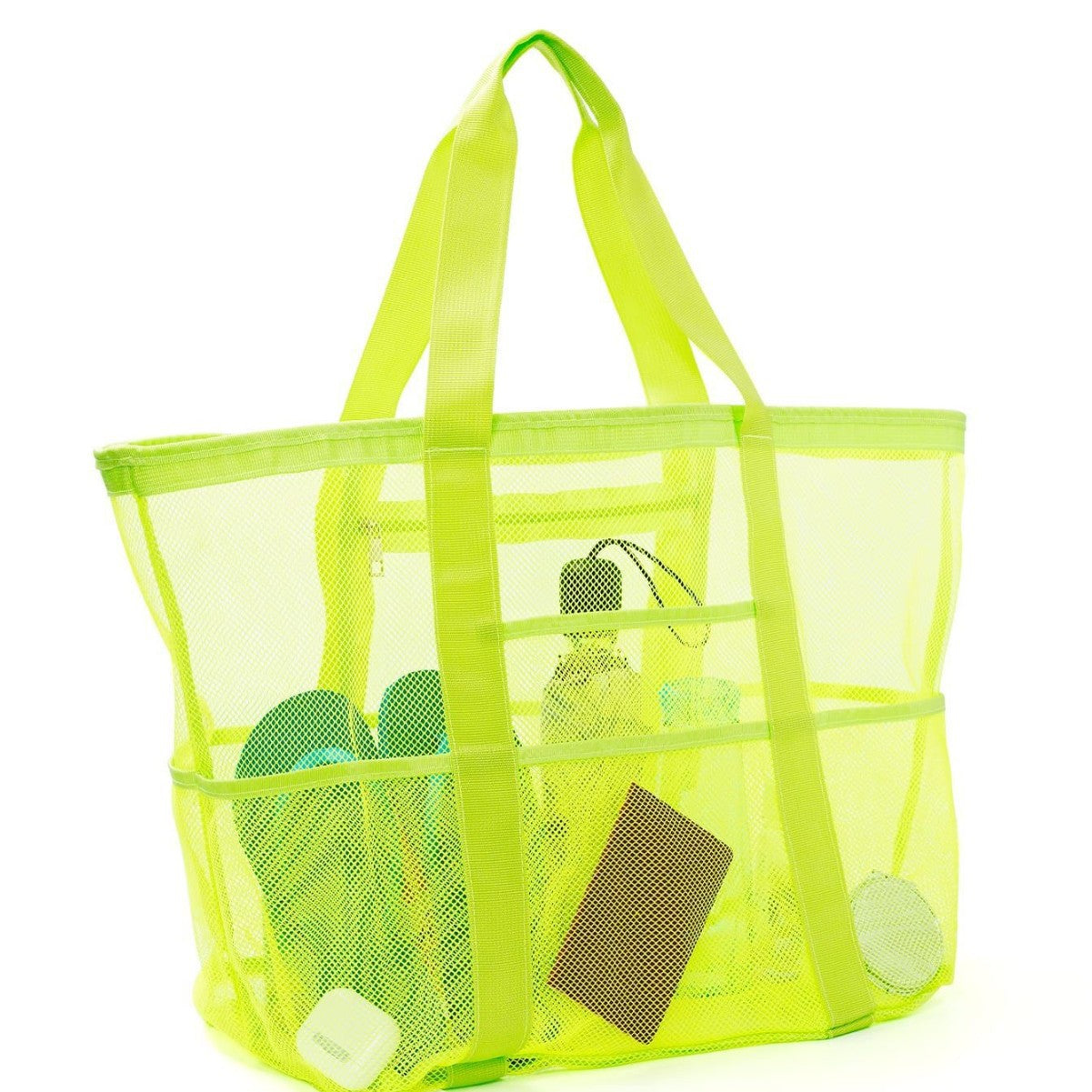 Multi Pocket Mesh Beach Bag