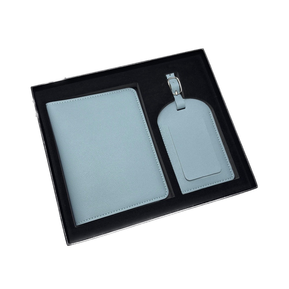 Estuche de regalo con etiqueta para pasaporte y equipaje 